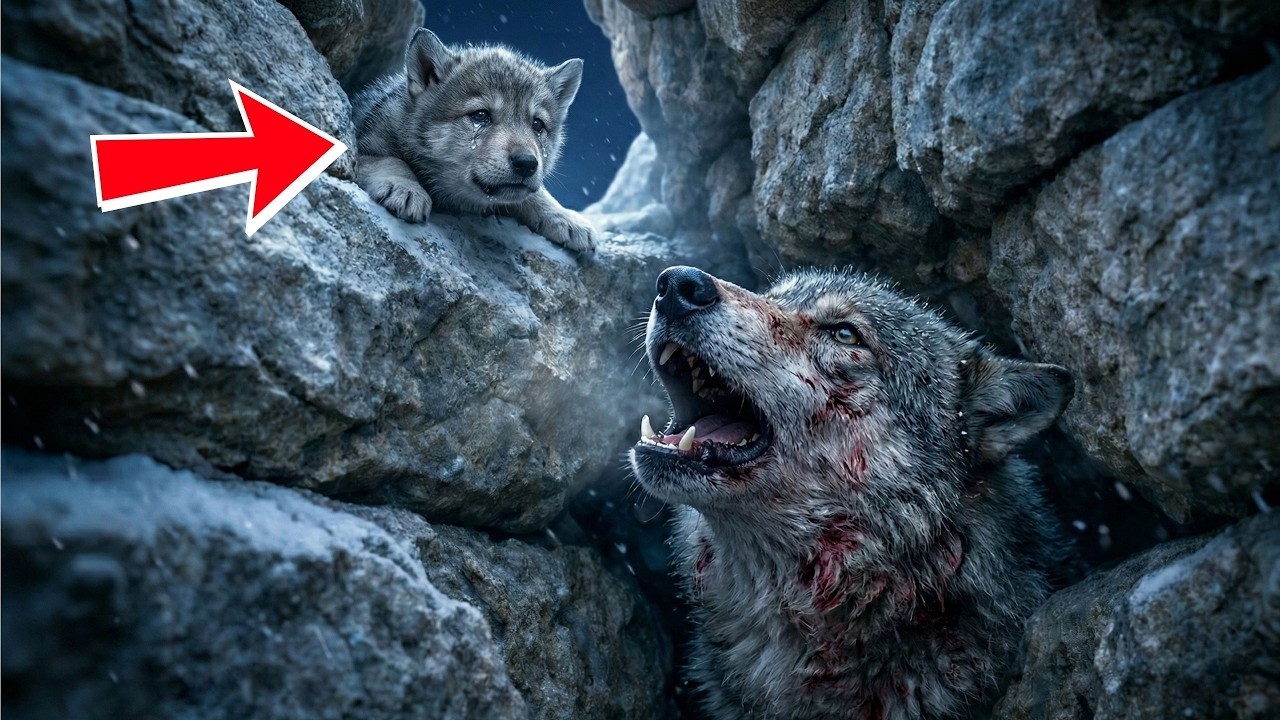 Плачущий волчонок привел его к обрыву. То, что он там увидел, изменило его жизнь!