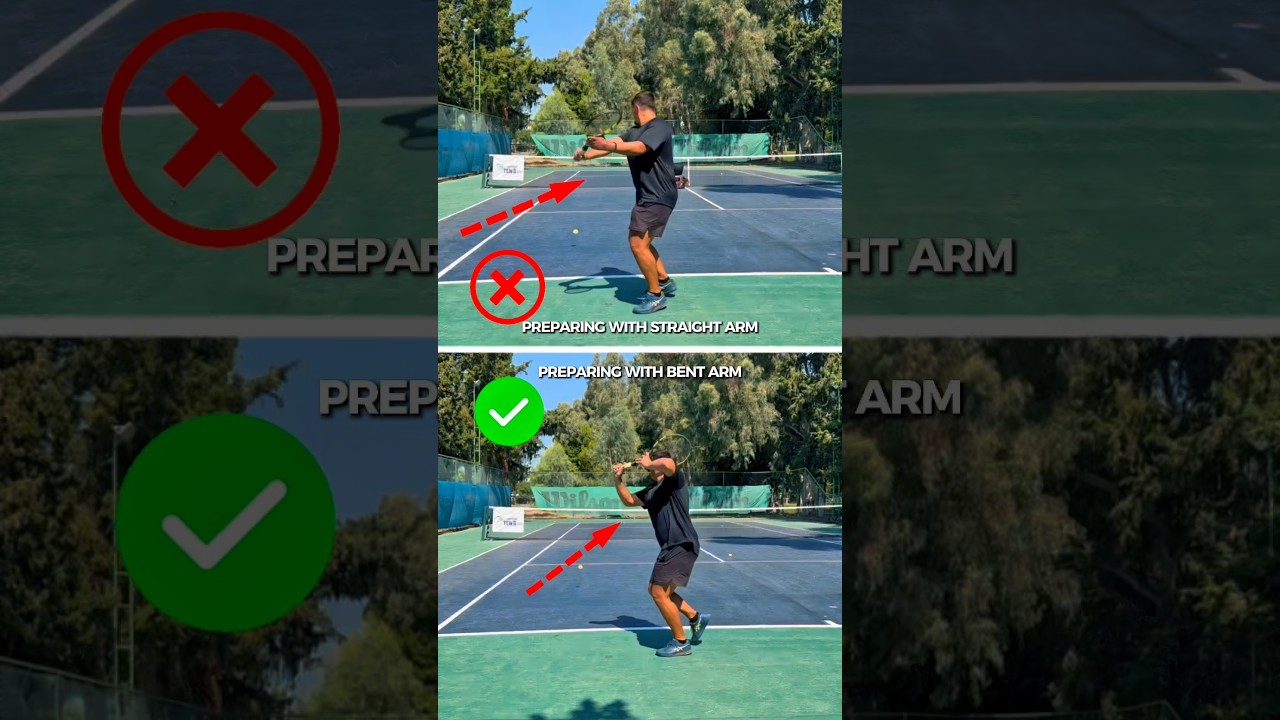 Straight vs Bent Arm - Backhand Slice Technique