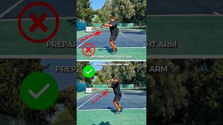 Straight vs Bent Arm - Backhand Slice Technique @TopTennisTrainingOfficial