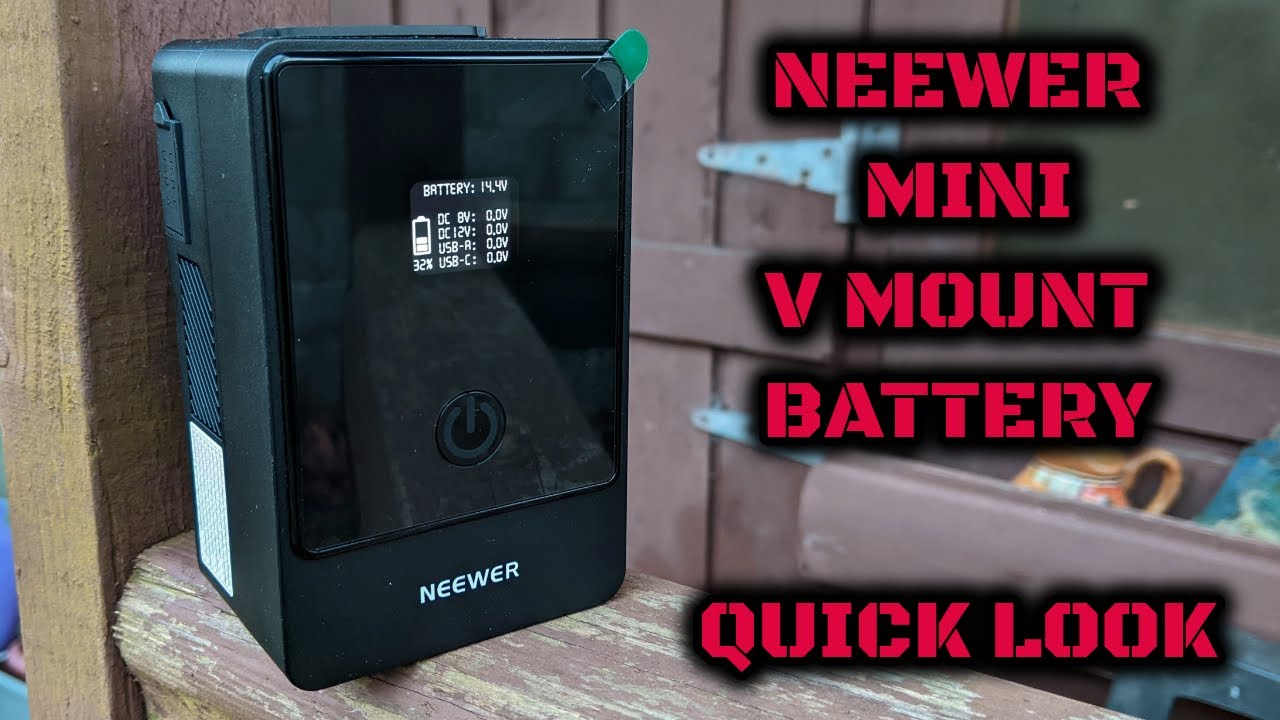Neewer Mini V Mount Battery (PS099E): Quick Look - YouTube
