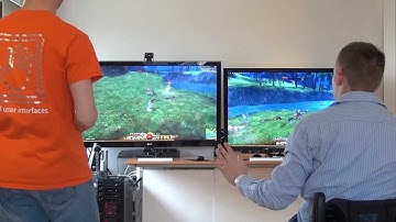 Marco Pasqua and Sean Sibbet playing Guild Wars 2 using two Kinects and control:mapper