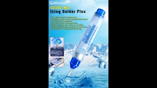 Ice flux for the soldering