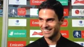 ... mikel arteta post match interview manchester city arsenal