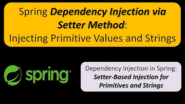 Spring Dependency Injection via Setter Method: Injecting Primitive Values and Strings