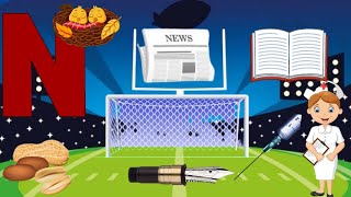 Starfall- Alphabet- Letter N Listening, Reading, Phonics The Letter N Phonics Song Animatedvideo