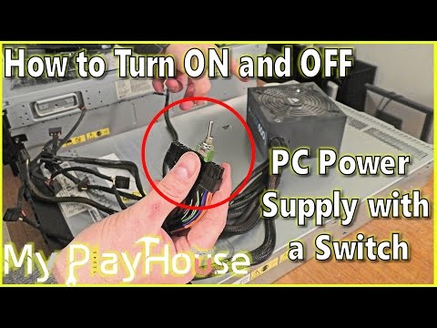 How to Power on and off a PC Power Supply with a Switch - 439