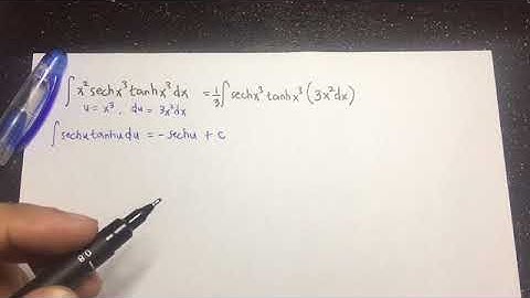 Integrals of Hyperbolic Functions Part 1
