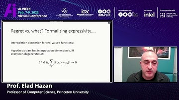Deep Learning Theory Session: Online and Agnostic Deep Learning, Elad Hazan