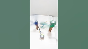 Energy Transfer In 2 DC Fans | DC Machines #tech #dcmachine #experiment