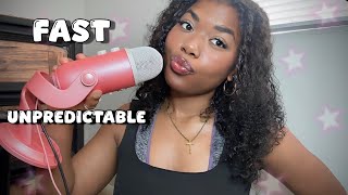 ASMR Fast & Unpredictable Mouth Sounds, Hand Sounds, Rambling (1 HOUR) screenshot 4