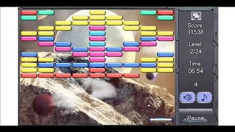 OUTER SPACE ARKANOID  BREAKOUT ARKANOID ONLINE FROM CLASSIC GAME COM