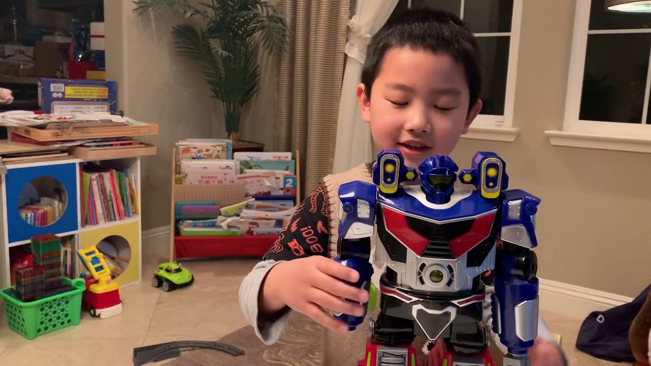 Transformer toy review by 6 year old boy YouTube