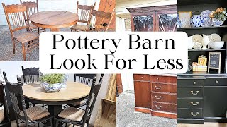 pottery barn vibes for less: entire dining room