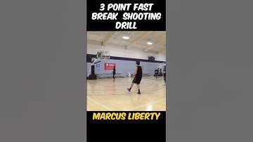 3 Point Fast Break Shooting Drill by Marcus Liberty # #basketball #nba #shorts