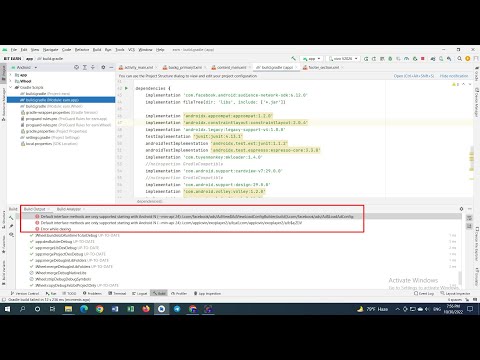 Default interface methods only supported starting with android N Android studio problems solved