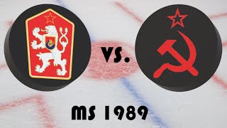 Mistrovství světa v hokeji 1989 - Skupina - Československo - Sovětský Svaz