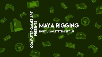 Maya Rigging Part 01: Jaw System Set Up