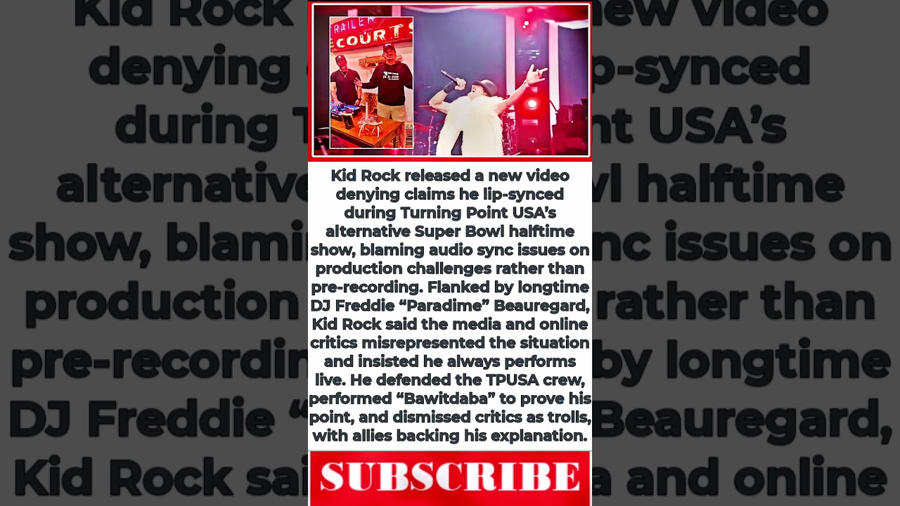 Kid Rock BLASTS “Fake News” Over Lip-Sync Claims, Drops Proof Video 😳 