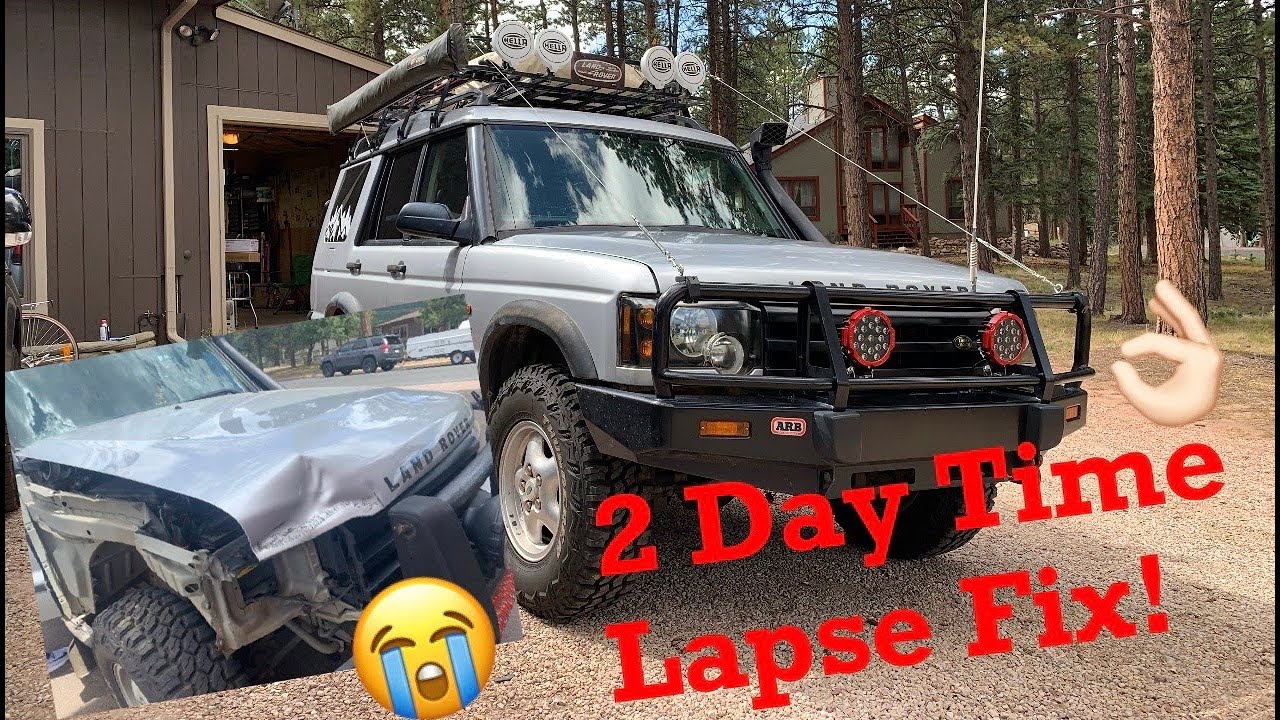 Landy- Land Rover Discovery Front End Repair! 2 Day Time Lapse