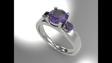How to model a ring with an under bezel stone setting 3d in Rhino