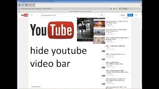 how to hide youtube suggestion video bar form others screenshot 5