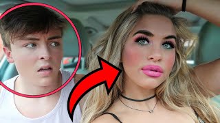 I DID MY MAKEUP HORRIBLY TO SEE HOW MY BOYFRIEND WOULD REACT!! *he’s awful*