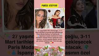 AFRA SARAÇOĞLU’NDAN MODA ŞOVU! PARİS MODA HAFTASI’NIN TEK TÜRK DAVETLİSİ OLDU!