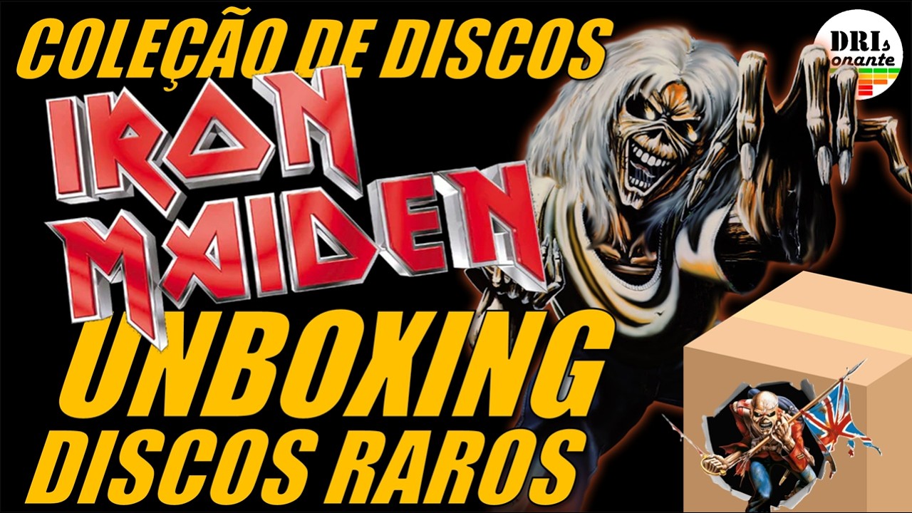 COLEÇÃO DE DISCOS: UNBOXING DE DISCOS RAROS DO IRON MAIDEN