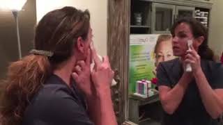 Medical Esthetician Frankie demonstrates CrystalSmooth