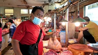 Beli  Daging Anjing Potong  Di pasar Koja Baru Jakarta Utara