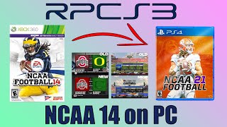 How to play EA COLLEGE FOOTBALL 25 on PC for FREE! | NCAA 14 | How to Install RPCS3 and Revamped Mod