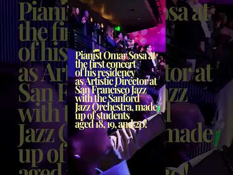 Omar Sosa first concert of his residency as Artistic Director SFJAZZ with the Sanford Jazz Orchestra