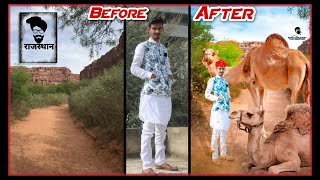 Rajasthani Safa kurta photo editing 📍🐪 camel, fort, safa | राजस्थान की शान साफा कुर्ता और ऊंट screenshot 5