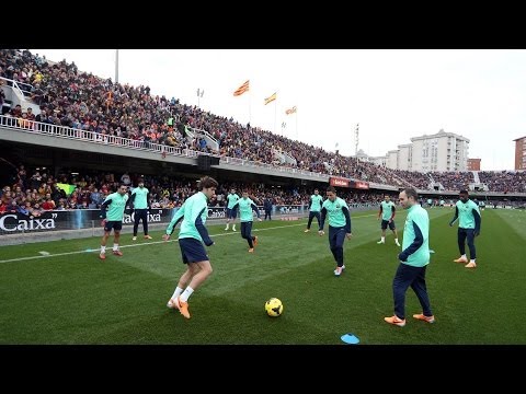 El entrenamiento de puertas abiertas del primer equipo del Barça, íntegro