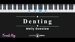 Denting - Melly Goeslaw (KARAOKE PIANO - FEMALE KEY)