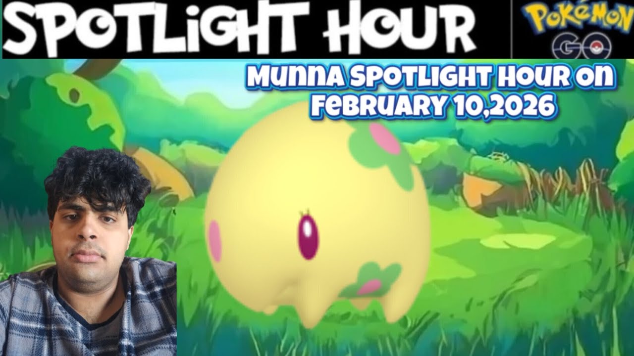 Pokémon GO Munna Spotlight Hour On Tuesday February 10,2026