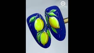 Fresh lemon nail painting tutorial using Joya Mia