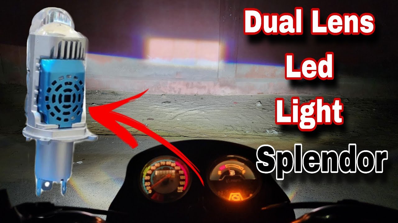 Best Headlight For Bikes !! Full Installation Video !! splendor modified !! modified splendor !!