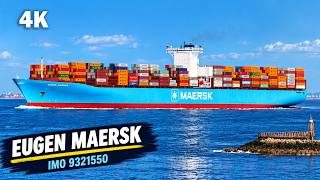 EUGEN MAERSK ⚓ Massive Maersk Container Ship | IMO 9321550 | 4K Shipspotting