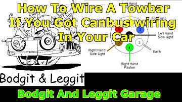 how to wire a towbar with canbus box part 2 bodgit and leggit garage