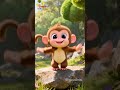 Playful Little Monkey Song | English Nursery Rhymes for Children's | Galatta Kids | Shorts