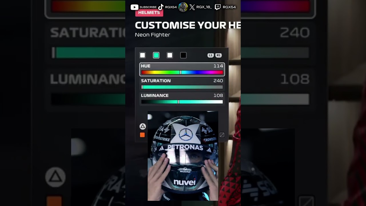 F1 25 George Russell Champions League Helmet Design! 