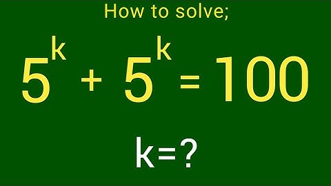 USA Olympiad Exponential Equation: Two methods