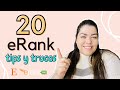 20 eRank Tips Y Trucos | Vender En Etsy | Etsy Español | Nancy Badillo