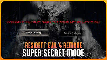 Resident Evil 4 Remake Demo - EXTREME DIFFICULTY MAD CHAINSAW MODE (Super Secret Mode)