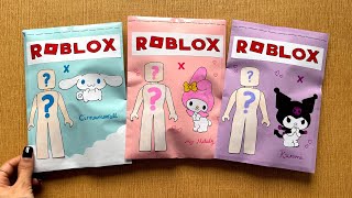 Roblox Sanrio Outfits Blind Bag paper 💖 ( Cinnamoroll , Kuromi , My melody ) | paper diy