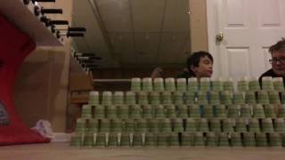 Trump'a Great Wall! | WORLD RECORD TIMELAPSE CUP STACKING!!!