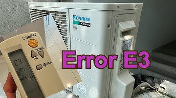 How to solve Error E3 [ Daikin Aircon ] RZR60LVVM