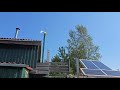 Альтернативная энергия в загородном доме. 2020 года. ветрогенератор и солнечная станция.