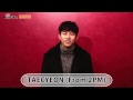 TAECYEON (From 2PM)／New Album『TAECYEON SPECIAL ～Winter 一人～』メッセージ